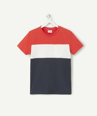 T-shirt  radius - BOYS' T-SHIRT IN ORGANIC COTTON IN THREE COLOURS