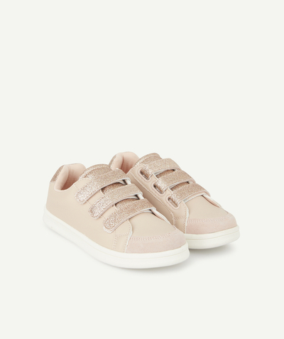 Trainers Tao Categories - GIRLS' PINK AND SPARKLE LOW-TOP TRAINERS