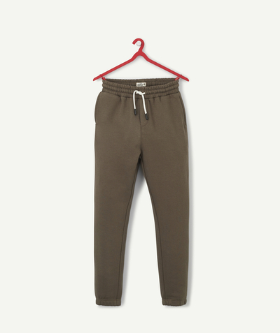 Back to school collection radius - KHAKI JOGGING PANTS IN RECYCLED COTTON