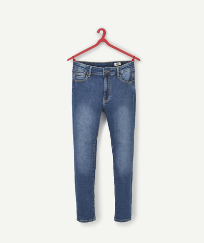Back to school collection radius - GIRLS' HIGH-WAISTED SKINNY DENIM JEANS