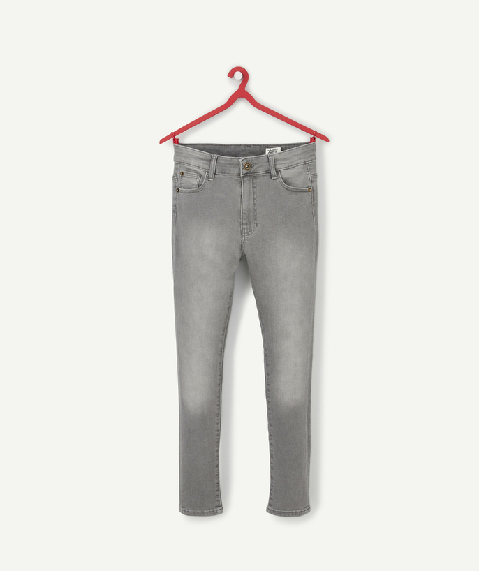 Private sales radius - GIRLS' HIGH-WAISTED SKINNY GREY JEANS
