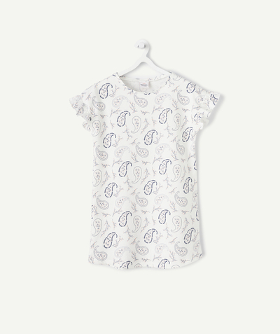 Low prices  radius - GIRLS' PAISLEY PRINT NIGHTSHIRT WITH FRILLY DETAILS