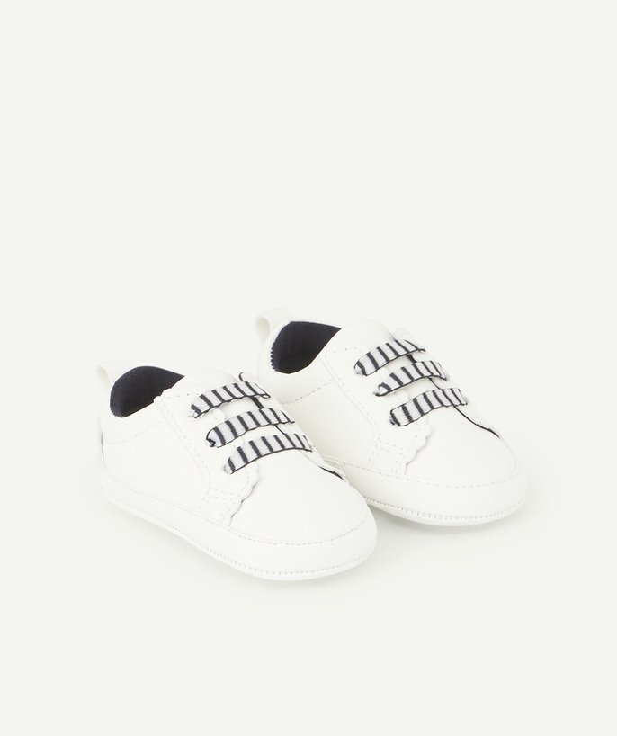 Shoes radius - BABY GIRLS' WHITE LACE EFFECT TRAINER-STYLE BOOTIES