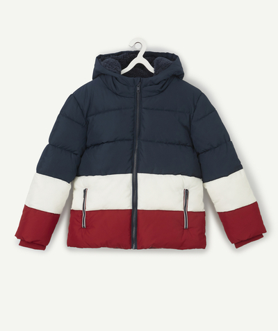 Coat - Padded jacket - Jacket radius - DOUDOUNE À CAPUCHE EN REMBOURRAGE RECYCLÉ GARÇON