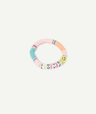 Girl radius - BRACELET WITH COLOURED BEADS AND A MESSAGE