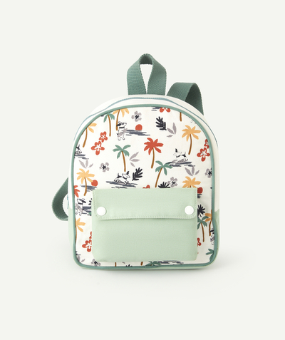 Bag Tao Categories - BABY BOYS' GREEN BACKPACK WITH A DOG PRINT