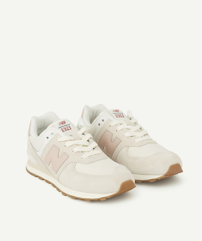 Brands Sub radius in - 574 LIGHT GREY AND PINK TRAINERS