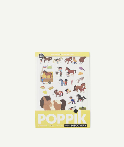 Girl radius - POPPIK® - MINI POSTER WITH 27 STICKERS ABOUT THE PONY CLUB