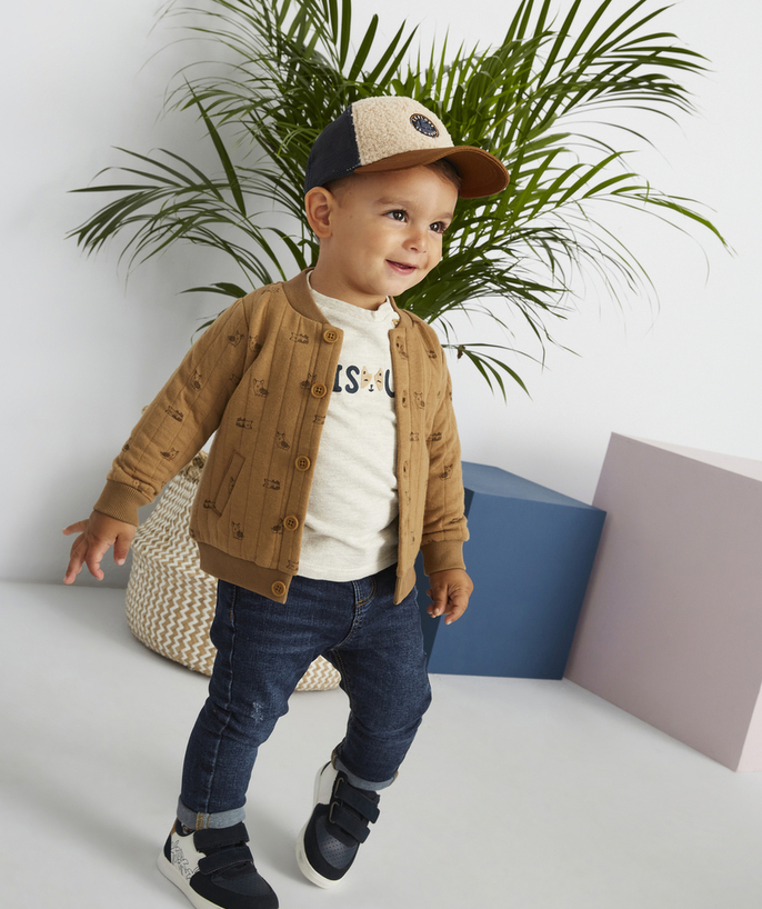 Back to school collection radius - BABY BOYS' RAW DENIM JEANS WITH A PLAITED BELT