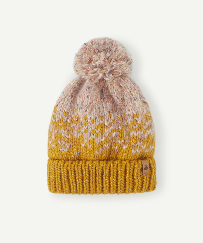 Private sales radius - GIRLS' COLOURED KNITTED HAT WITH A POMPOM