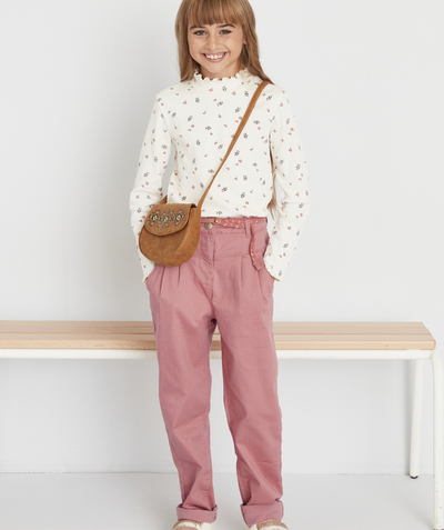 Back to school collection radius - GIRLS' EMMA OLD ROSE JEANS