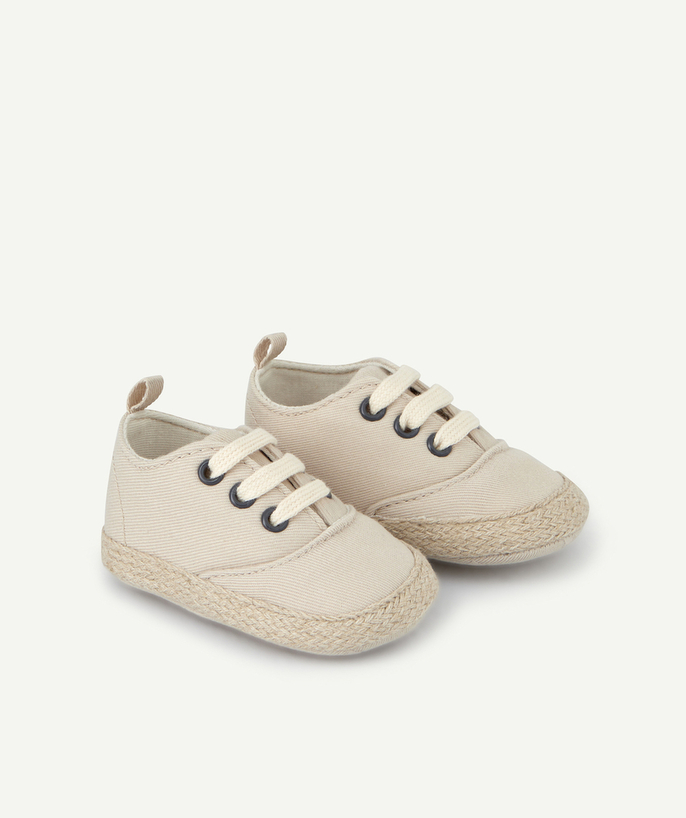 Shoes radius - BABY BOYS' ESPADRILLE-STYLE BOOTIES IN COTTON