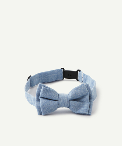 Special Occasion Collection radius - BABY BOYS' BOW TIE IN BLUE COTTON
