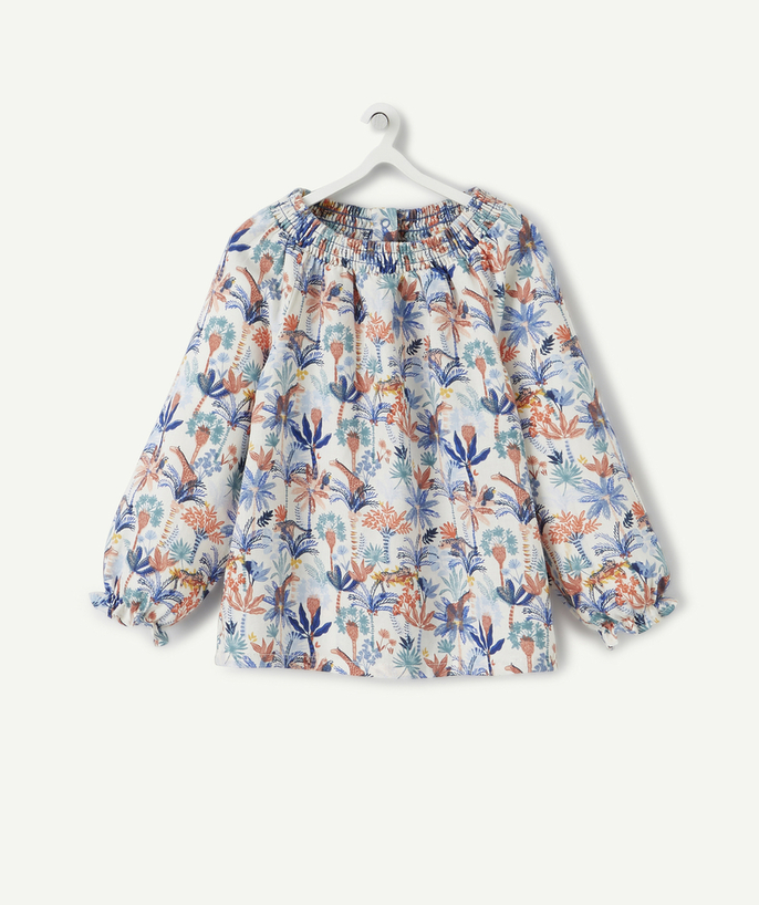 Low prices radius - BABY GIRLS' COLOURED BLOUSE WITH A SAVANNA PRINT