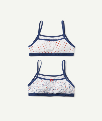 Girl radius - - PACK OF TWO PRINTED STRETCH COTTON BRAS