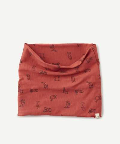 Outlet radius - RED DOG PRINT DOUBLE TWIST SNOOD