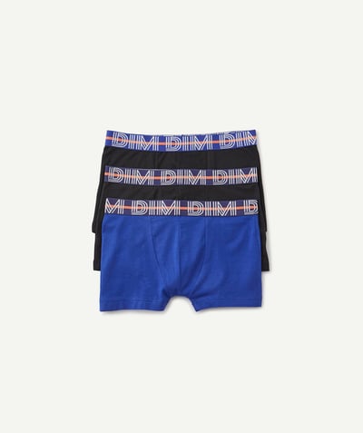 Brands Sub radius in - DIM® - PACK OF THREE PAIRS OF BLUE AND BLACK BOXER SHORTS