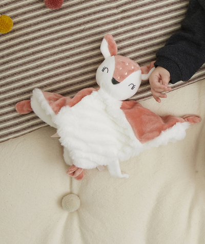 New collection radius - BEAUTIFULLY SOFT FLAT PINK DOE SOFT TOY IN RECYCLED PADDING