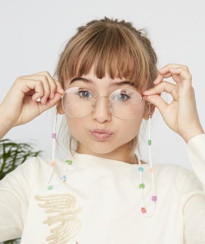 Accessories Tao Categories - GIRLS' SILVER-COLOURED ANTI-BLUE LIGHT GLASSES