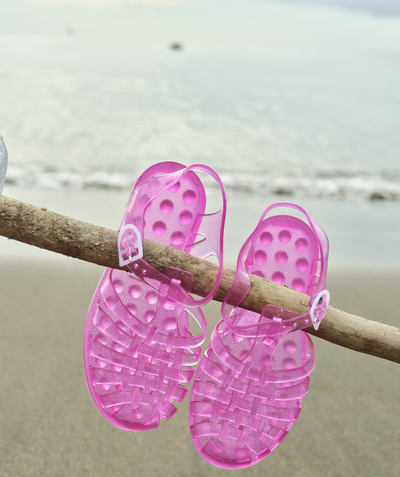 Shoes radius - PAIR OF PINK SEQUINED SANDALS