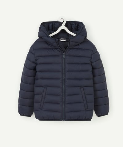 Back to school collection radius - BOYS' NAVY BLUE PADDED JACKET WITH RECYCLED PADDING