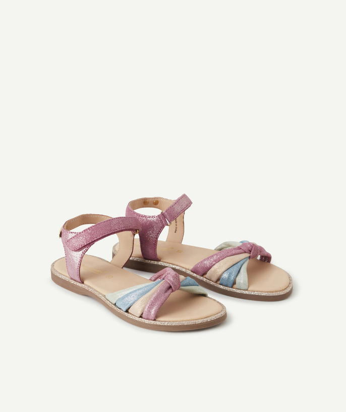 TROPEZIENNES  ® radius - COLOURFUL AND GLITTERING LEATHER SANDALS