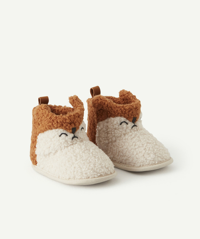 Christmas store Tao Categories - BABY BOYS' BOOT-STYLE BOOTIES IN BOUCLE