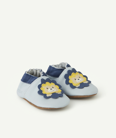 Chaussures, chaussons Rayon - CHAUSSONS HAPPY LION BLEU