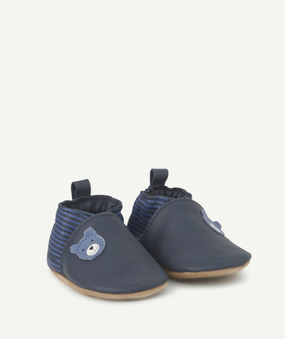 Shoes radius - NAVY BLUE VEGETABLE TANNED BOOTIES