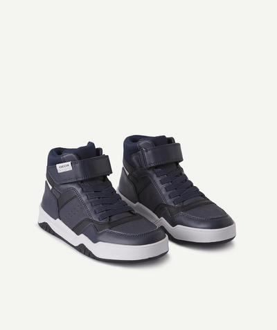 Shoes, booties radius - NAVY BLUE HIGH-TOP TRAINERS