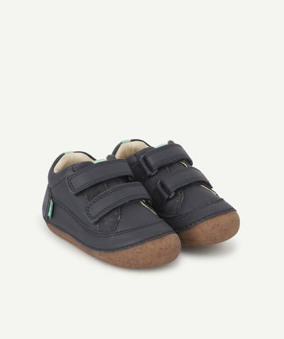 Shoes radius - BABIES' FIRST STEPS NAVY LEATHER BOOTS