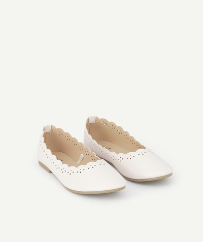 Shoes radius - GIRLS' PINK BALLERINA SHOES WITH OPENWORK DETAILS