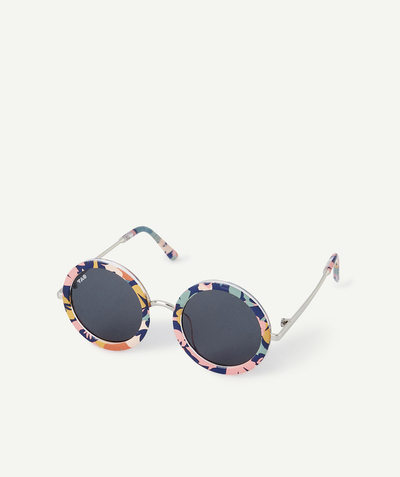 Gift ideas under 20€ Tao Categories - GIRLS' ROUND, COLOUR-PRINTED SUNGLASSES IN RECYCLED PLASTIC