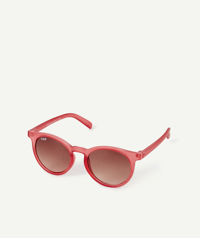 Girl radius - TRANSPARENT RED SUNGLASSES MADE OF RECYCLED PLASTIC