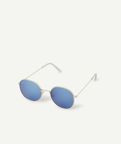 Sunglasses Tao Categories - SILVER-COLOURED ROUND SUNGLASSES FOR BOYS