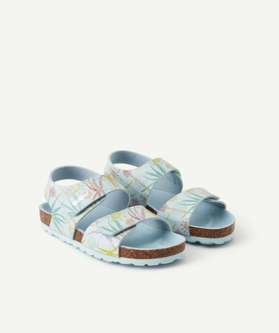 Sandals - moccasins radius - SUMMERKRO LIGHT BLUE SUNSHINE SANDALS WITH HOOK AND LOOP STRAPS