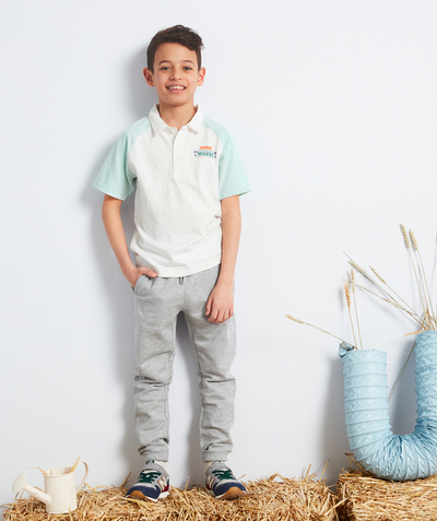 Comfy outfits radius - BOYS' JOGGERS IN GREY COTTON
