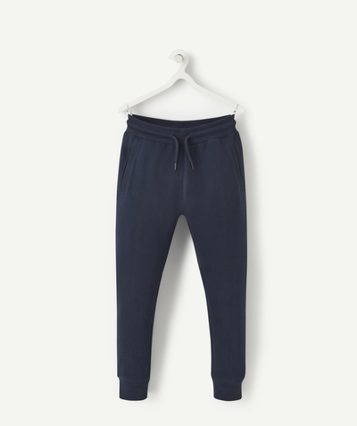 trouser Tao Categories - BOYS' NAVY BLUE COTTON JOGGING PANTS