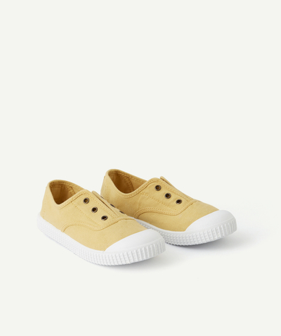 Boys radius - YELLOW RECYCLED COTTON CANVAS SHOES