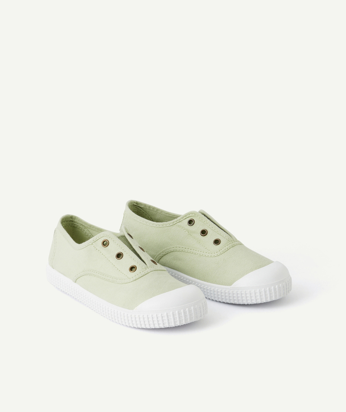 VICTORIA ® radius - LIGHT GREEN RECYCLED COTTON CANVAS SHOES