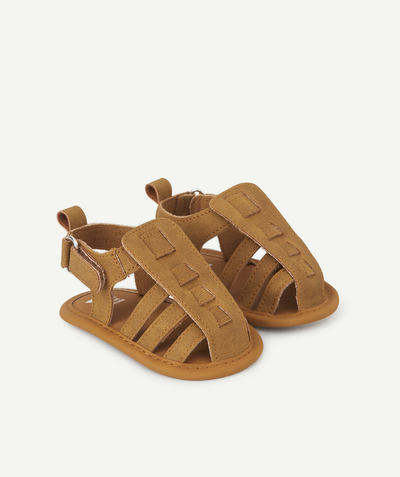 20% off ALL sandals* Tao Categories - BABY BOYS' CAMEL SANDAL-STYLE BOOTIES