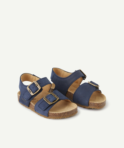 20% off ALL sandals* Tao Categories - BABIES' FIRST STEPS NAVY BLUE OPEN SANDALS