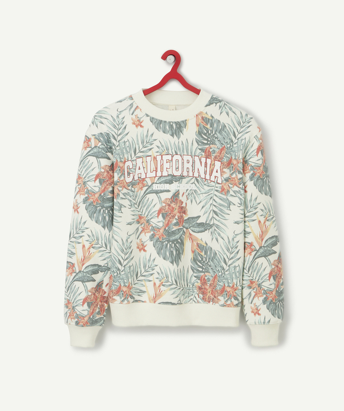 All collection Sub radius in - BOYS' CALIFORNIA THEME SWEATSHIRT IN RECYCLED FIBRES
