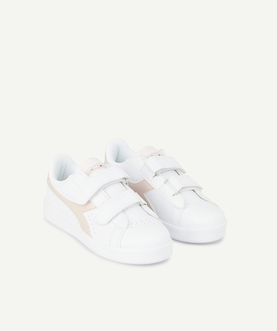 Shoes radius - GAME P PS WHITE AND PINK LOW-TOP TRAINERS