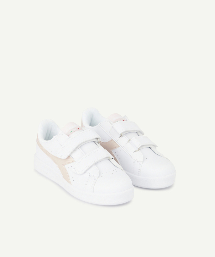 DIADORA ® Tao Categories - GAME P PS WHITE AND PINK LOW-TOP TRAINERS