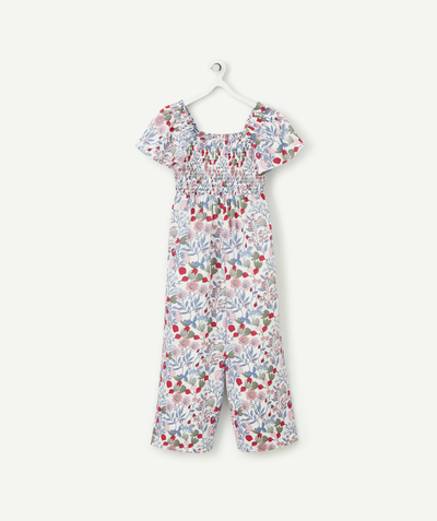 Jumpsuits - Dungarees radius - GIRLS' FLORAL PRINT JUMPSUIT IN ECO-FRIENDLY VISCOSE