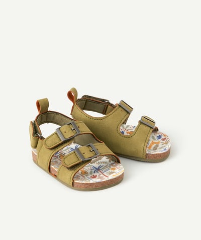 20% off ALL sandals* Tao Categories - BABIES' KHAKI SANDAL-STYLE BOOTIES