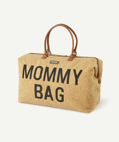 Nursery Tao Categories - LARGE TEDDY BEIGE MOMMY BAG