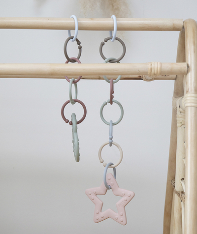 Nursery Tao Categories - PINK STAR TEETHING RING