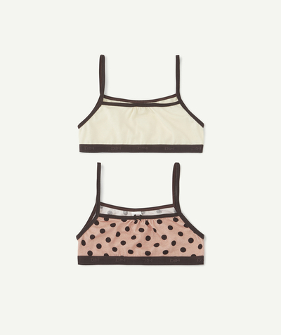 Brands Sub radius in - PACK OF TWO CREAM AND POLKA DOT BRAS